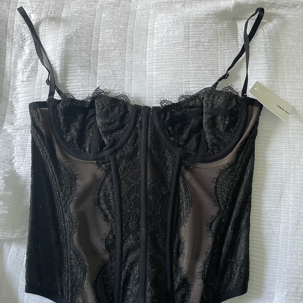 Black Urban Corset Top